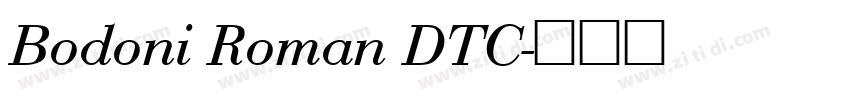 Bodoni Roman DTC字体转换